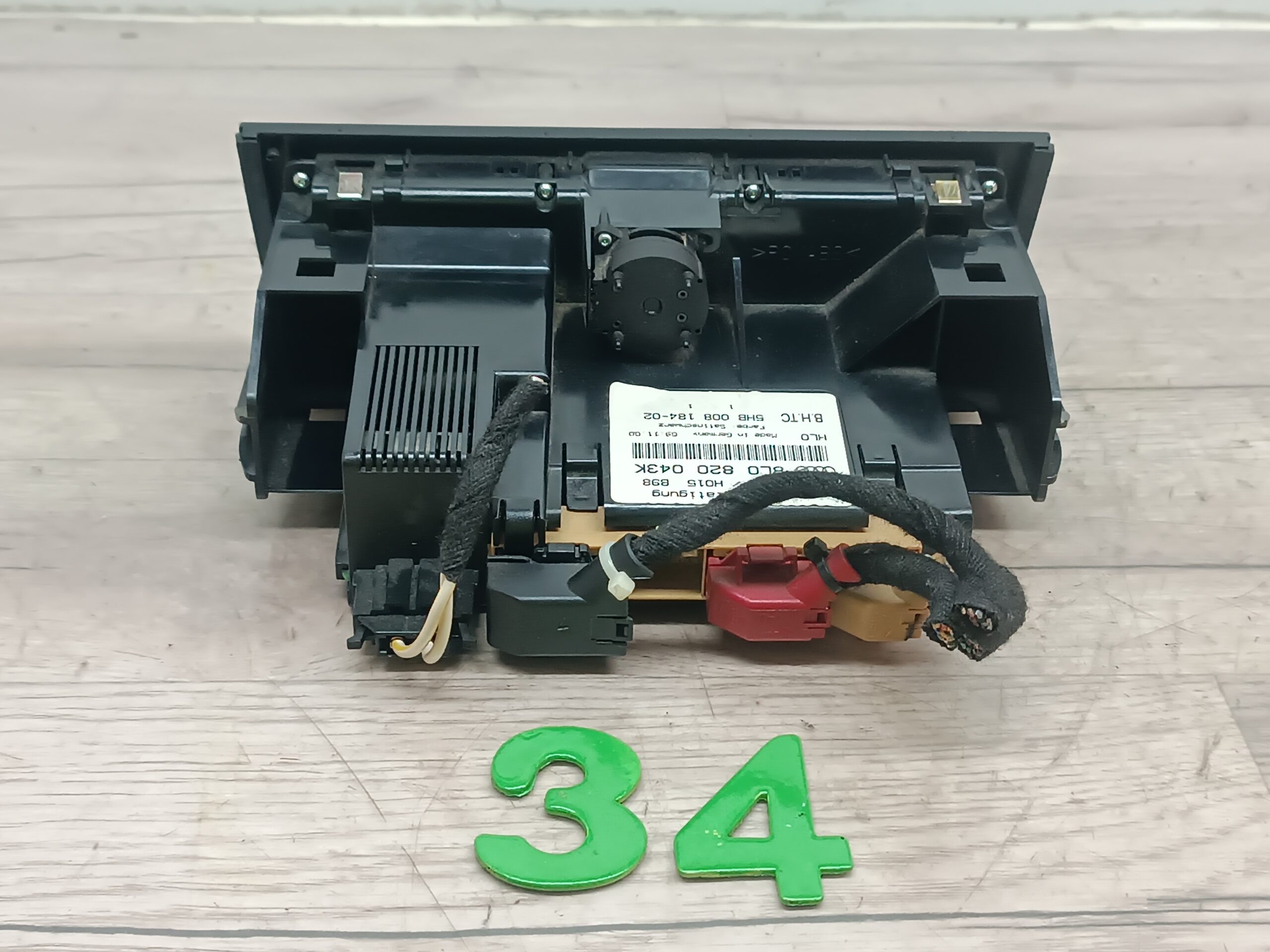 Klimabedienteil Audi A3 8l 1.8T 8L0820043K - Image 4