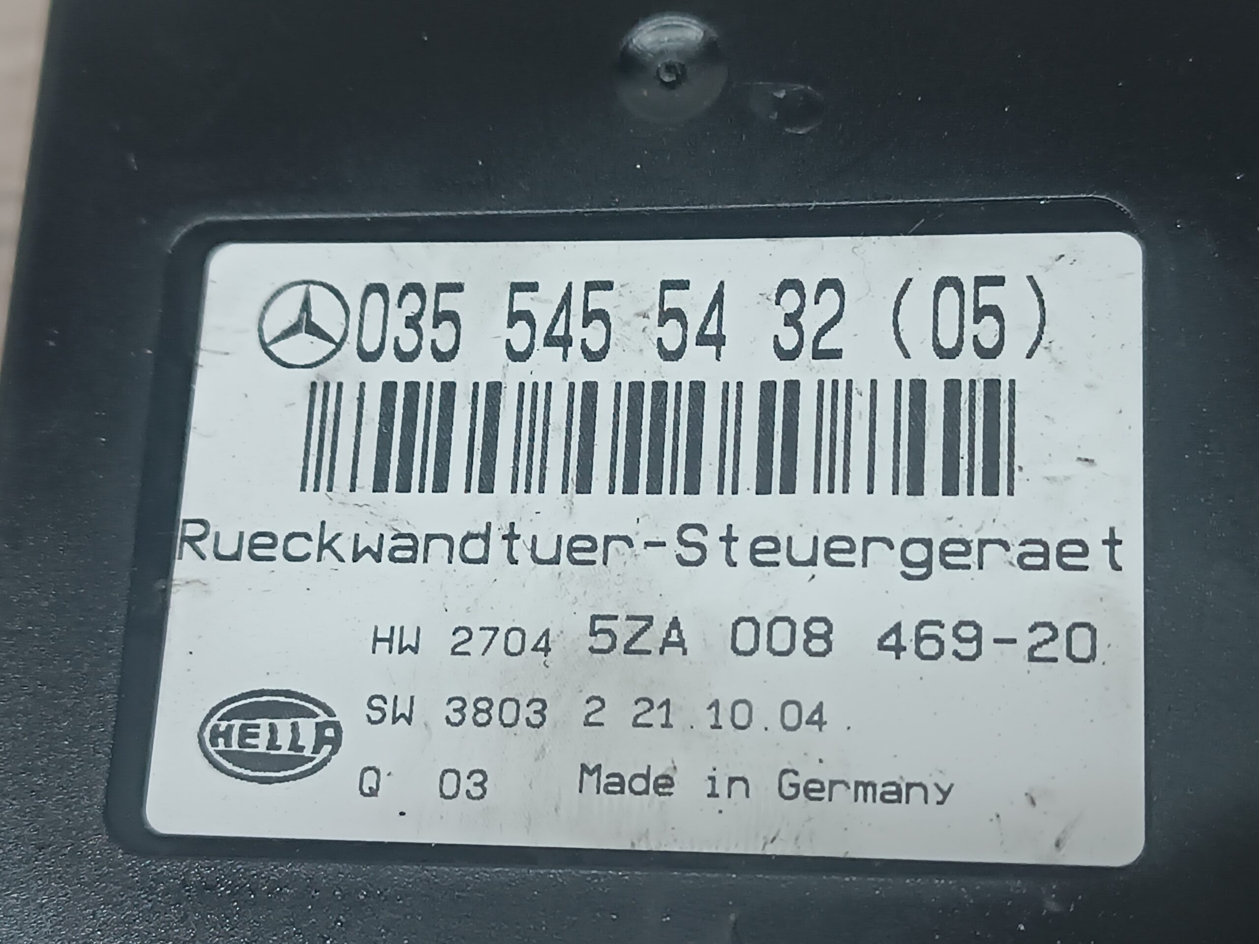 Heckklappe Tür Steuergerät Mercedes W211 E200 0355455432 - Image 5